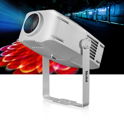 Độ sáng cao 200W chống nước IP65 LED GOBO chức năng phóng to máy chiếu ngoài trời chiếu ánh sáng trên tòa nhà