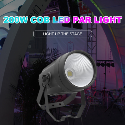 Ánh sáng sân khấu 200w Cob Led Par Light Dmx 512 Cob Led Outdoor Cob Par Light