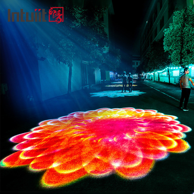 Máy chiếu ánh sáng 400W LED sóng nước Gobo Biểu tượng động ngoài trời Đèn quảng cáo cảnh quan đường phố