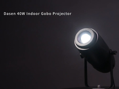 Ánh sáng Gobo trong nhà chuyên nghiệp 40W: Đổi Gobo dễ dàng và chiếu tác động cao