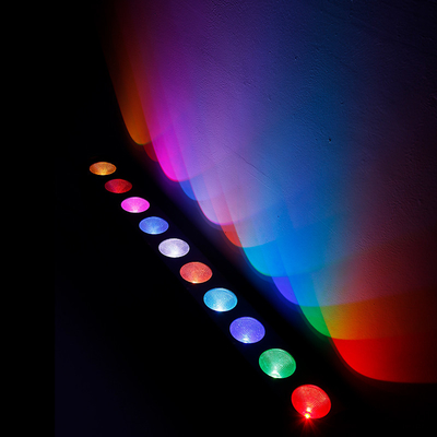 10x9W RGB DMX 3in1 đèn LED tường rửa đèn thanh tuyến tính máy giặt chiếu sáng sân khấu
