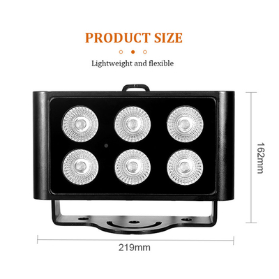6x5W 4in1 RGBW LED DMX Wall Wash đèn IP65 ngoài trời đèn LED thành phố màu Đèn sân khấu DJ Party Light