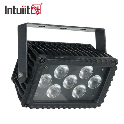 7x3W RGB ngoài trời dẫn đèn lũ 25 độ Wall Washer DMX Control