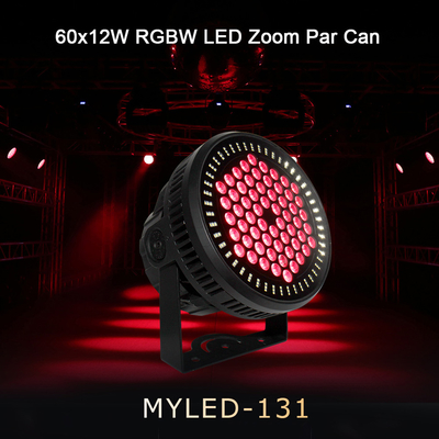 60*12W Rgbw 4In1 Led Par Can Light 60Pcs Party Dmx ngoài trời DJ Led Par Light