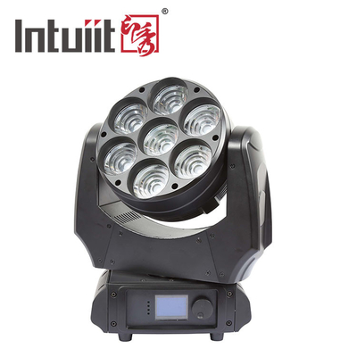 Ánh sáng đầu di chuyển LED 7x40w RGBW 4in1 Sharpy Beam với Zoom Wash Đèn sân khấu Đèn DJ
