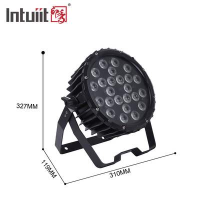 Ánh sáng sân khấu chuyên nghiệp 82W RGB 24 * Tri-3W Indoor DMX512 Slim Flat Led Par Light