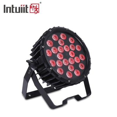 Ánh sáng sân khấu chuyên nghiệp 82W RGB 24 * Tri-3W Indoor DMX512 Slim Flat Led Par Light