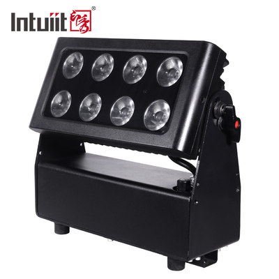 IP65 chống nước tường rửa xây dựng ánh sáng 8 * 15W RGBW 4in1 dẫn ngoài trời ánh sáng màu thành phố