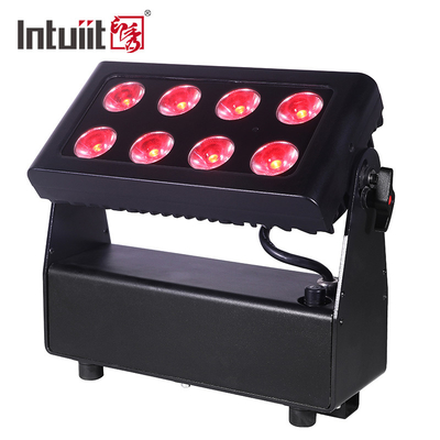 8X15W RGBW 4-in-1 Đèn đèn LED Đèn sân khấu chạy bằng pin Đèn DJ Điều khiển từ xa và DMX