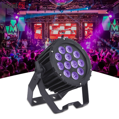 Chuyên nghiệp 12pcs 4in1 12x3W LED ngoài trời Par có thể ánh sáng chiếu sáng sân khấu RGBW kim loại nhôm DJ rửa Par Nightclub ánh sáng