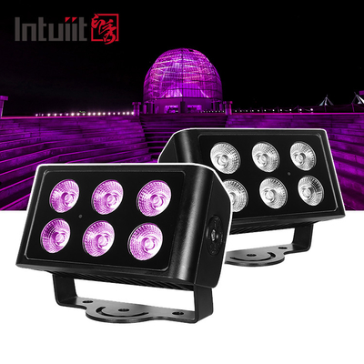 6x5W 4in1 ngoài trời dmx rgbw IP65 dẫn tường máy giặt dẫn đèn lũ