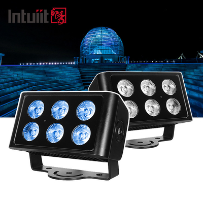 DMX512 6x5W RGBW 4in1 IP65 Kiểm soát không thấm nước DJ Wedding Stage City Wall Washer Outdoor LED Wash Flood Light