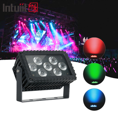 7x3W RGB ngoài trời dẫn đèn lũ 25 độ Wall Washer DMX Control