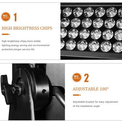 DMX512 1500W RGBW 4in1 IP65 chống nước DJ Wedding Stage City Wall Washer Outdoor LED Wash Flood Light