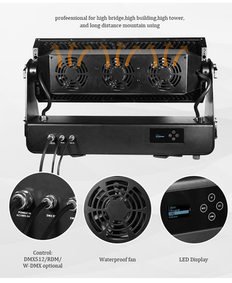 DMX512 1500W RGBW 4in1 IP65 chống nước DJ Wedding Stage City Wall Washer Outdoor LED Wash Flood Light