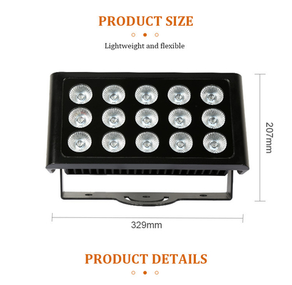 Ánh sáng LED ngoài trời 80W IP65 Quad DMX RGBW Ánh sáng LED cho tòa nhà Mặt tiền Ánh sáng LED máy giặt tường Ánh sáng
