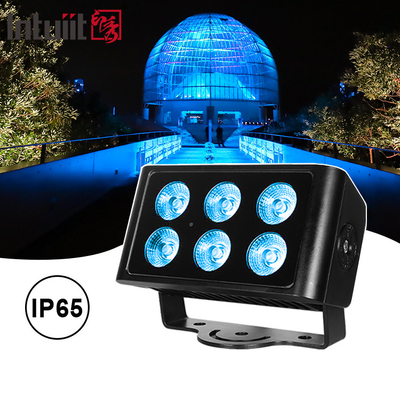6x5W 4in1 RGBW LED DMX Wall Wash đèn IP65 ngoài trời đèn LED thành phố màu Đèn sân khấu DJ Party Light