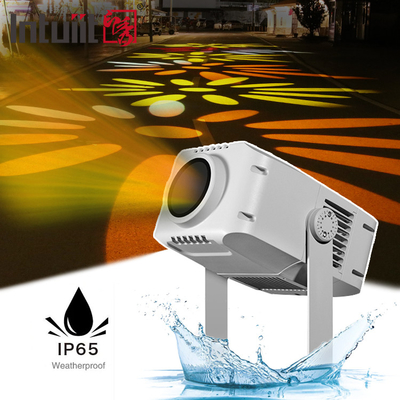 100W Quảng cáo ngoài trời LED Gobo Logo Projector Đèn quay chống nước DMX512 Kiểm soát Đèn chiếu nhôm IP65