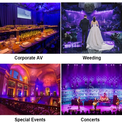 Khả năng 18x20W ngoài trời RGBWA-UV 6in1 IP65 chống nước DJ Disco City Wedding Event Stage LED Par Light