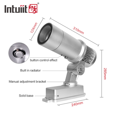 Ngoài trời 60W Logo tùy chỉnh Gobo Image Projector IP65 ngoài trời xoay LED quảng cáo chiếu ánh sáng