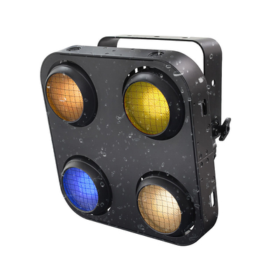Ip65 4x90W Amber Đám trắng ấm áp Led Cob Audience Blinder Light Outdoor Waterproof 4 Eyes Peaky Blinds