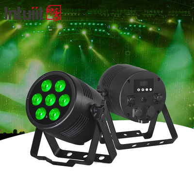 Không thấm nước không dây DMX ngoài trời 7x20W RGBWA UV 6in1 IP65 LED Par Light Uplight bên ngoài