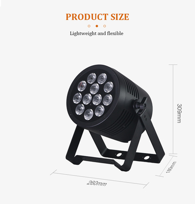 12 * 20w RGBWA + UV LED ngoài trời chống nước Uplights không dây Dmx pin Par ánh sáng cho nhà trang trí hiệu ứng sân khấu Club sự kiện