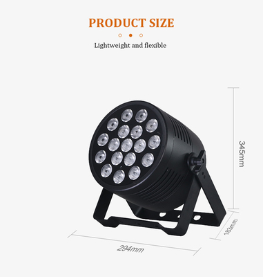18pcs*20w Led Par Can Light với biến Rgbwa+Uv 6In1 cho Theme Park DJ Bar Stage