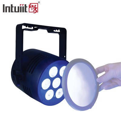 IP65 Kiểm soát không thấm nước chuyên nghiệp DJ Đèn disco 7 * 20W RGBWA UV 6in1 Đèn LED Par với điều khiển DMX512