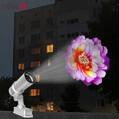 Ngoài trời 60W Logo tùy chỉnh Gobo Image Projector IP65 ngoài trời xoay LED quảng cáo chiếu ánh sáng