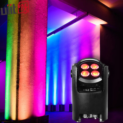 4x12W 4 trong 1 RGBW Led Uplights Stage Par Party Pin Điện Không dây Par Led Wedding Dj Uplights