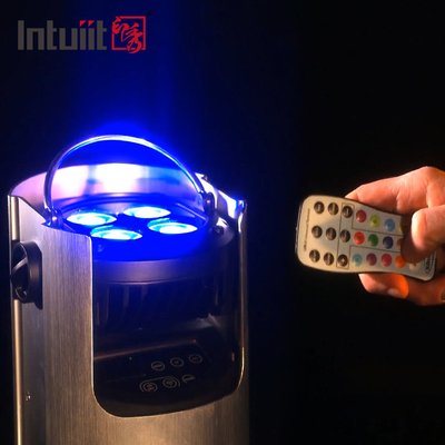 4x12W 4 trong 1 RGBW Led Uplights Stage Par Party Pin Điện Không dây Par Led Wedding Dj Uplights
