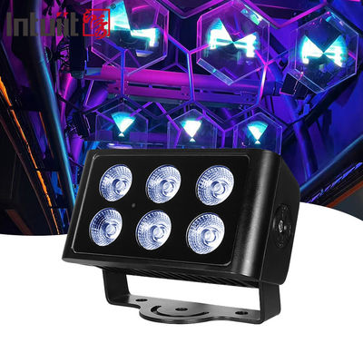 6x5W Ánh sáng ngoài trời chống nước DMX512 RGBW đèn pha LED Villa sân nhà xây dựng cầu Dự án Ánh sáng cảnh quan Ánh sáng màu