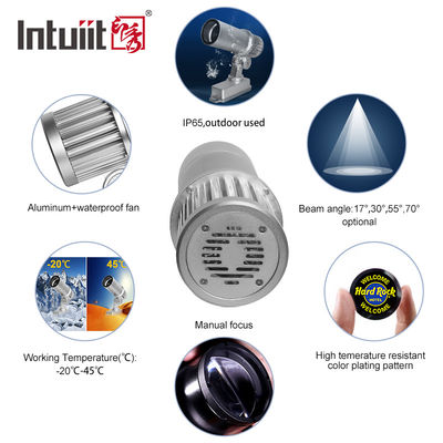 60W HD Đèn quảng cáo thương mại sáng Logo Đèn chiếu Gobo Đèn chiếu ngoài trời Đèn chiếu LED