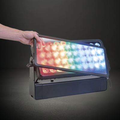 40x10W RGBW ngoài trời đèn LED đèn lũ rửa thành phố Màu IP65