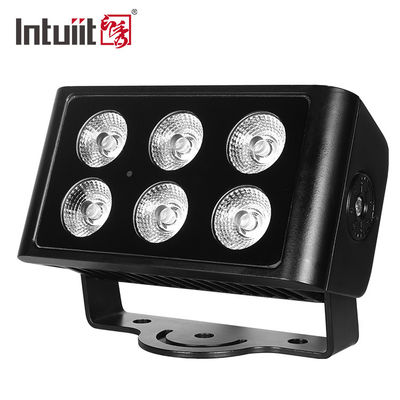 Đèn chiếu tường LED City Color 6x5W chống nước ngoài trời, đèn pha RGBW 4in1 cho khách sạn & tòa nhà, chế độ điều khiển DMX512