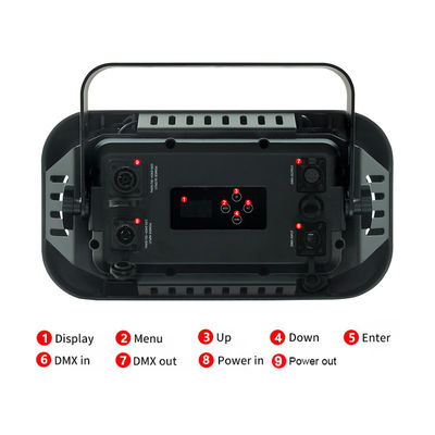 200W RGB 2IN1 DMX COB Par 2x100W 2 Mắt đèn LED Audience Blinder Light 2 Mắt ấm mát trắng Audience Cob Light cho các thanh cưới