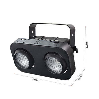 2-Eye IP65 Đen trắng ấm áp / Amber / RGB 200W LED Audience COB Blinder Light cho DJ Concert Event Theatre Stage Lighting