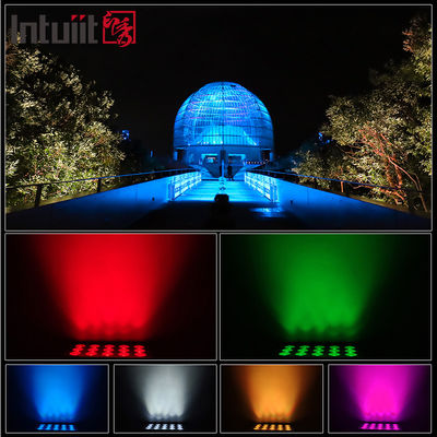 Đèn LED Floodlight ngoài trời 15x5W RGBW 4-trong-1 IP65 — Chống nước DMX512 Chùm tia rộng cho chiếu sáng Vườn, Sân khấu & Tòa nhà