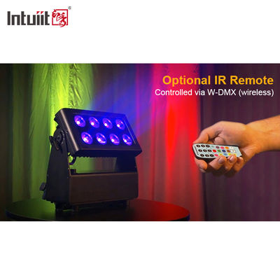 8x15W pin LED Flood Light ngoài trời không dây RGBW 4in1 sạc lại Uplight Par Luces LED para Fiestas DJ