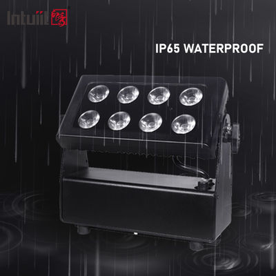 Outdoor IP65 Waterproof 8x15W RGBW 4 in 1 Battery Powered Wireless DMX LED Flood Light Stage Wash Light