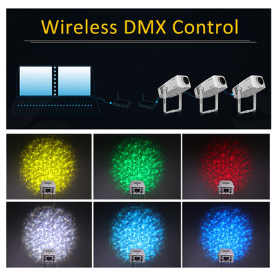 100W ngoài trời chống thấm LED Projector sóng nước màu xanh dương hiệu ứng giai đoạn sóng động Gobo ánh sáng chiếu đèn