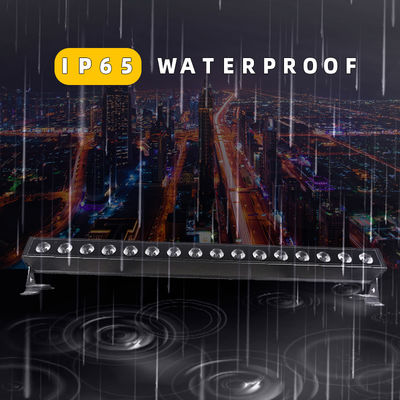 16 * 5W Led Wall Washer Light Rgb Dmx IP65 Hộp nhôm ngoài trời chống thấm Đèn rửa tường DMX512 Đèn xây dựng ngoài trời