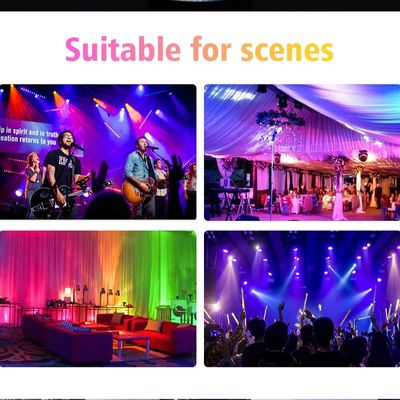 60x12 LED Flood PAR Light, RGBW 4in1 Waterproof Led Stage Light for live show bridge