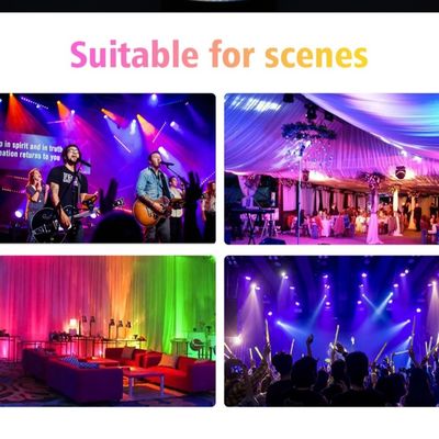 Đèn par LED 60x12W RGBW 4in1 cho DJ, sân khấu, đám cưới, tiệc tùng, DJ disco, đèn rửa