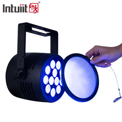 Đèn LED Par ngoài trời IP65 12x20w RGBWA-UV 6in1 cho sự kiện DJ, rửa ánh sáng DMX 512, đèn LED chống nước