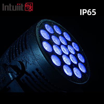 Đèn LED Par DMX chống nước 18x20 RGBWA UV cho sự kiện ngoài trời, nhà hát, đám cưới, buổi hòa nhạc