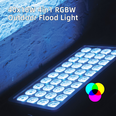 Đèn pha kiến trúc chiếu sáng ngoài trời IP65 40x10W RGBW LED cho sân khấu thành phố