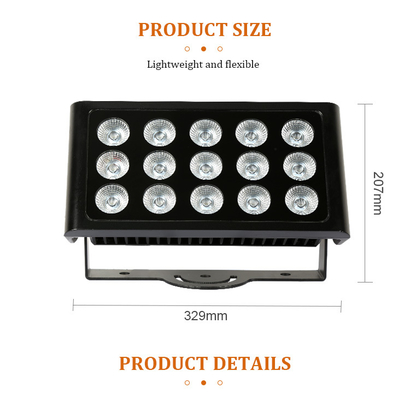 RGBW ngoài trời IP65 chống nước 80W đèn LED thành phố màu tường máy giặt đèn cho sự kiện bữa tiệc