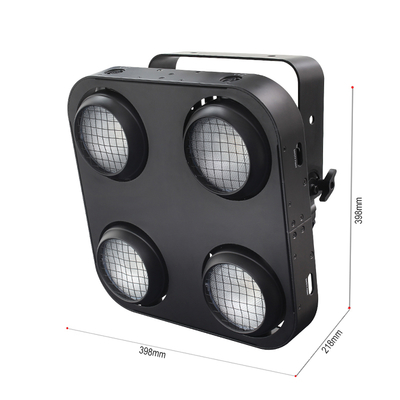 Đèn chớp sân khấu COB chống nước IP65 2 trong 1 Vàng & Trắng ấm 4x90W 4 Mắt Đèn khán giả Dmx512 LED COB Blinder